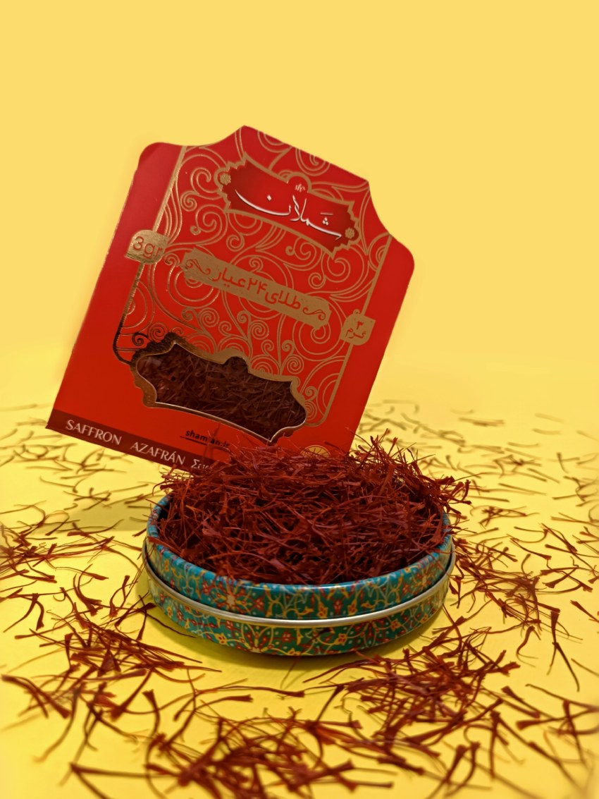زعفران سه گرم نگین شملان+خاتم هدیه