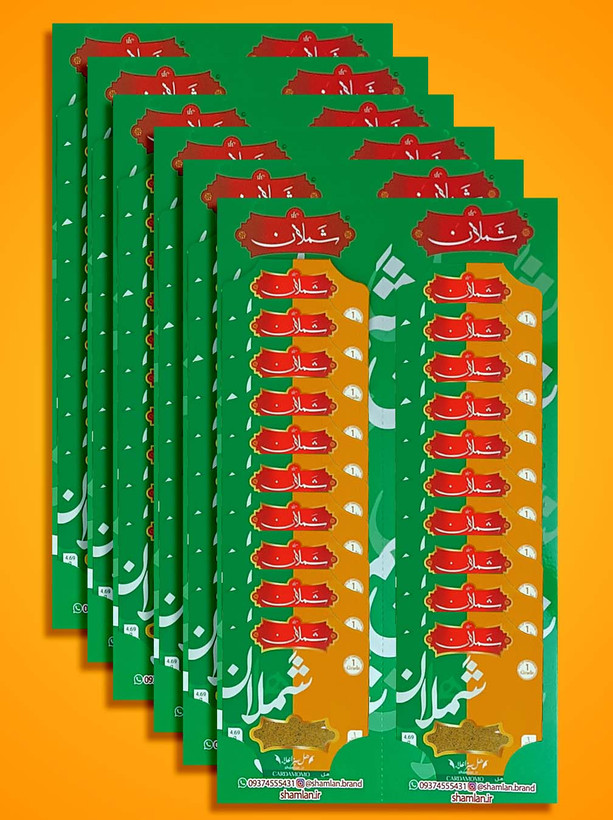 پودرهل اعلا شملان طرح چهار ورق به بالا